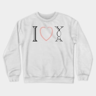 I Love Yoga Crewneck Sweatshirt